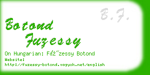 botond fuzessy business card